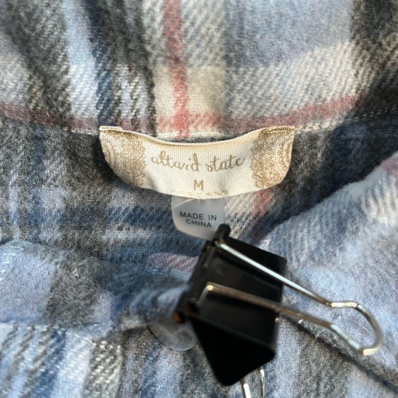 ALTARD STATE CROPPED ROUGH EDGE FLANNEL SIZE MEDIUM - Picture 4 of 9